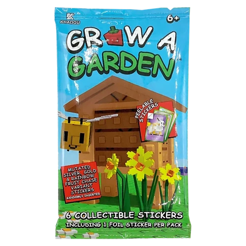 Grow a Garden Collectible Stickers — Pack of 6